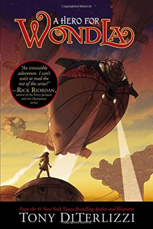 Book cover for "A Hero for WondLa" by Tony DiTerlizzi