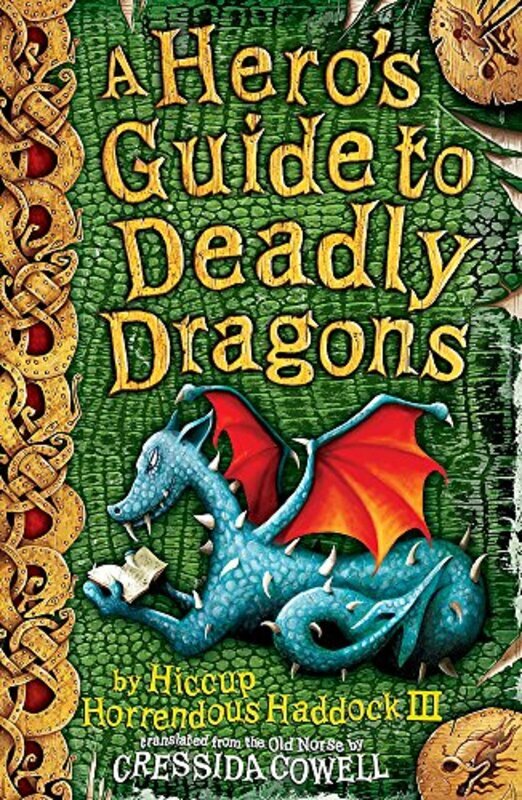 Book cover for "A Hero's Guide to Deadly Dragons" by Cressida Cowell