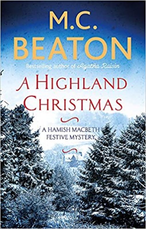 Book cover for "A Highland Christmas" by MC Beaton