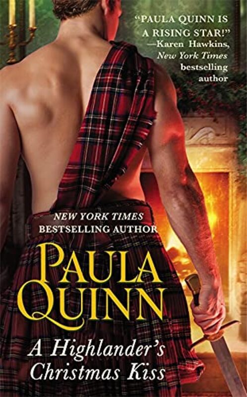 Book cover for "A Highlander's Christmas Kiss" by Paula Quinn