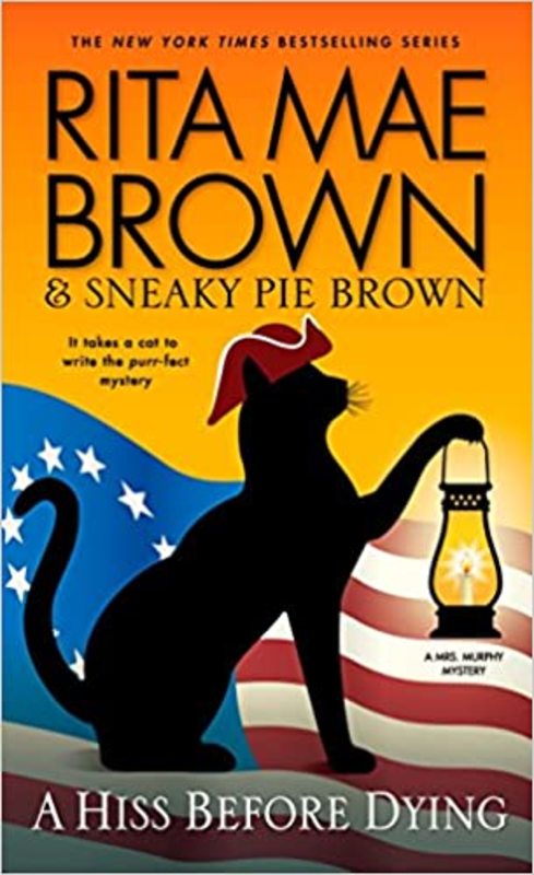 Book cover for "A Hiss Before Dying" by Rita Mae Brown