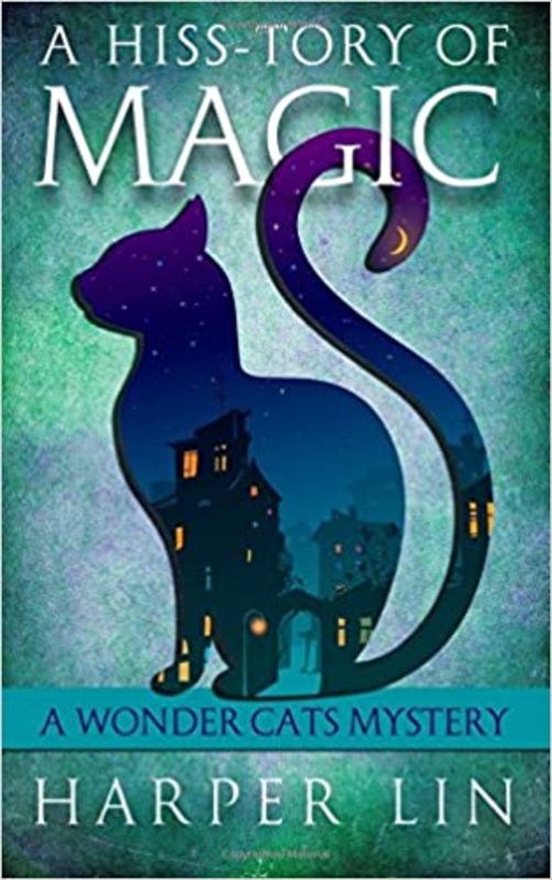 Book cover for "A Hiss-tory of Magic" by Harper Lin