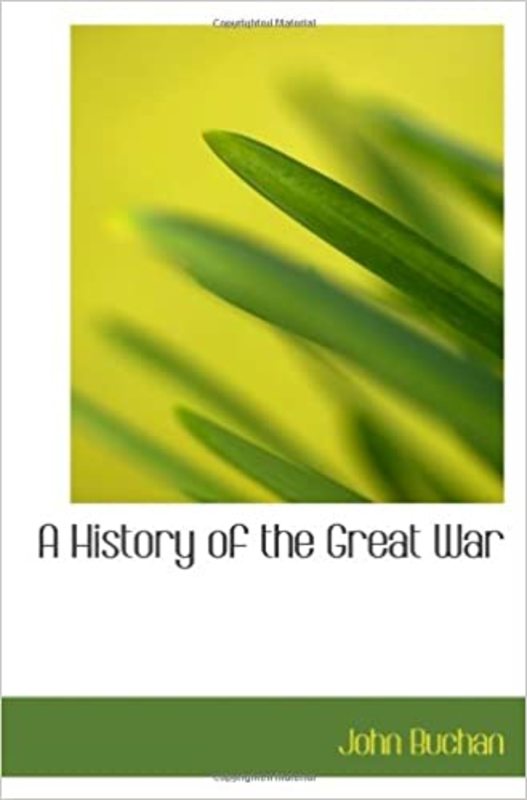 Book cover for "A History of the Great War" by John Buchan