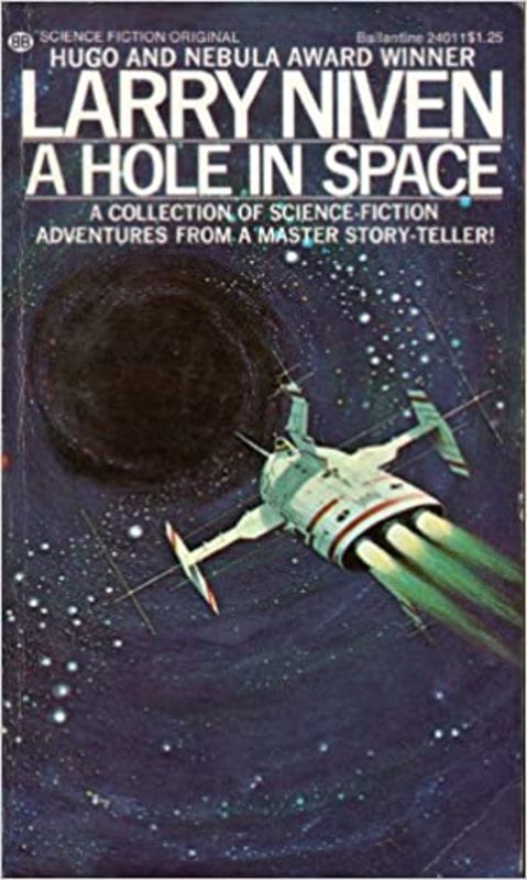 Book cover for "A Hole in Space" by Larry Niven