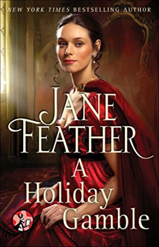 Book cover for "A Holiday Gamble" by Jane Feather