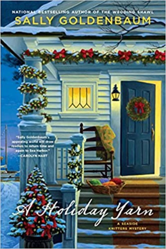 Book cover for "A Holiday Yarn" by Sally Goldenbaum