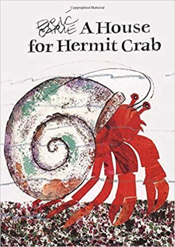 Book cover for "A House for Hermit Crab" by Eric Carle