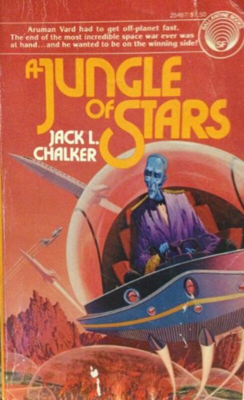 Book cover for "A Jungle of Stars" by Jack L Chalker