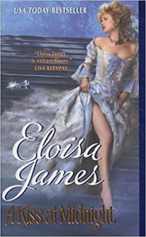 Book cover for "A Kiss at Midnight" by Eloisa James