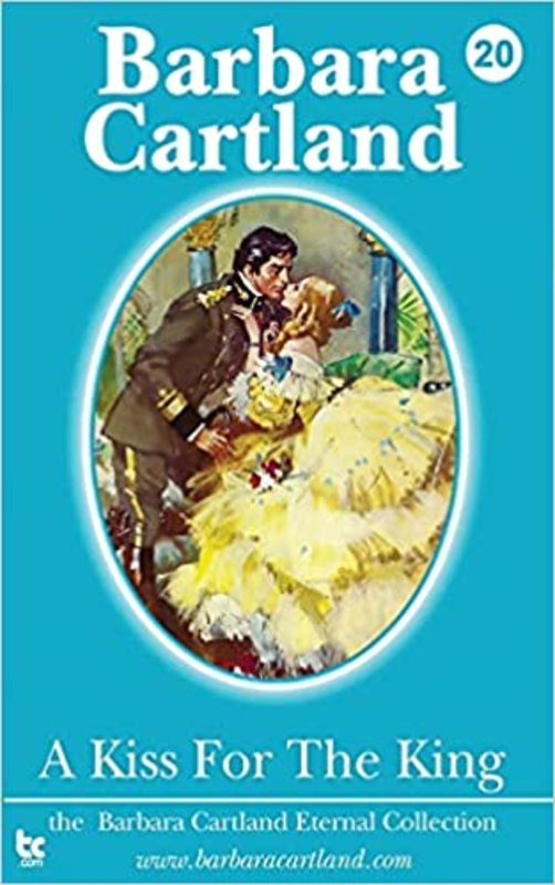 Book cover for "A Kiss for the King" by Barbara Cartland