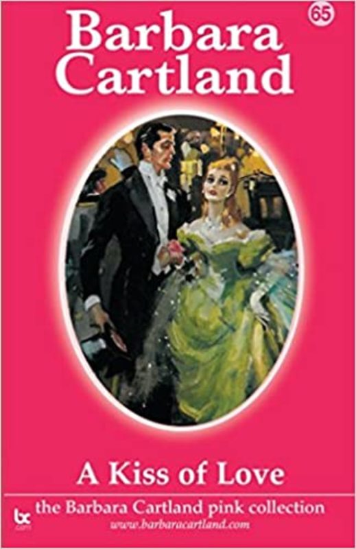 Book cover for "A Kiss of Love" by Barbara Cartland