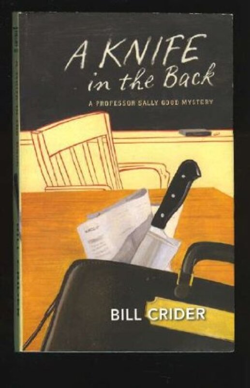 Book cover for "A Knife In The Back" by Bill Crider