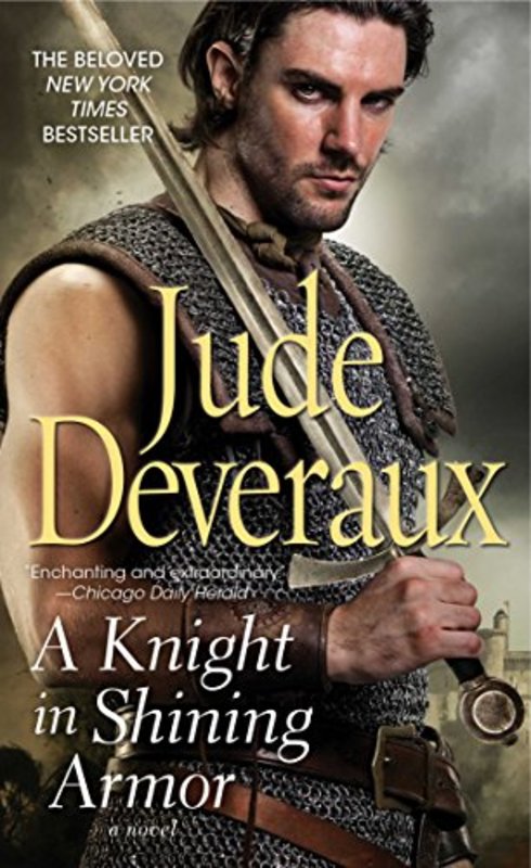 Book cover for "A Knight in Shining Armor" by Jude Deveraux