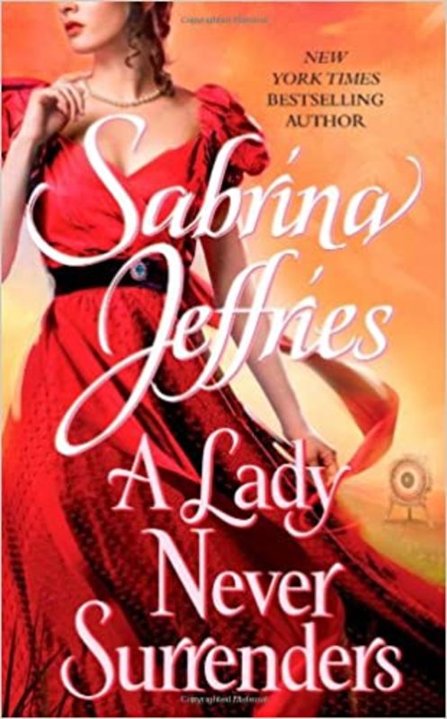 Book cover for "A Lady Never Surrenders" by Sabrina Jeffries