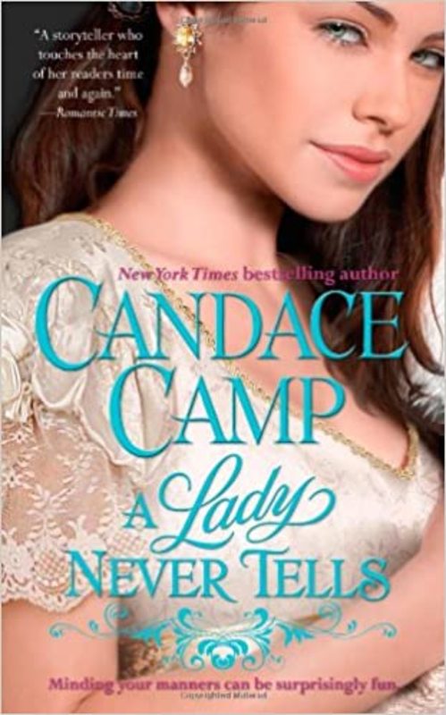 Book cover for "A Lady Never Tells" by Candace Camp