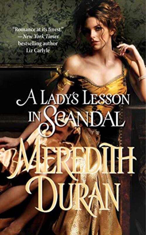 Book cover for "A Lady's Lesson in Scandal" by Meredith Duran