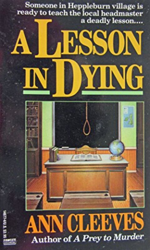 Book cover for "A Lesson in Dying" by Ann Cleeves