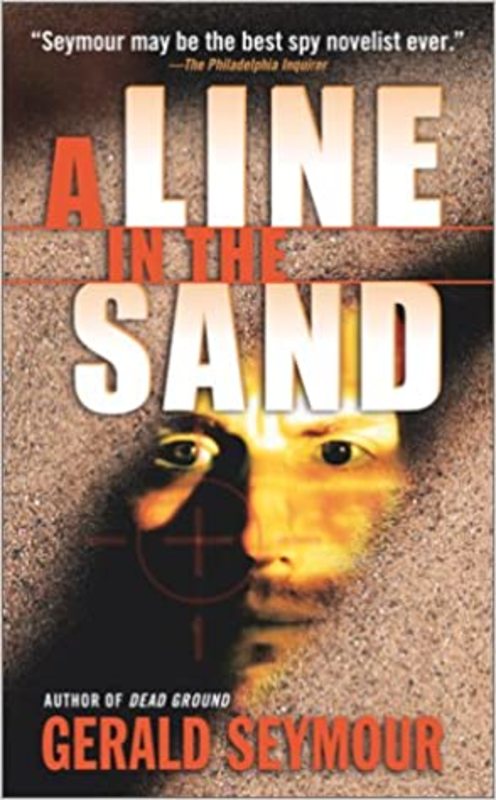Book cover for "A Line in the Sand" by Gerald Seymour