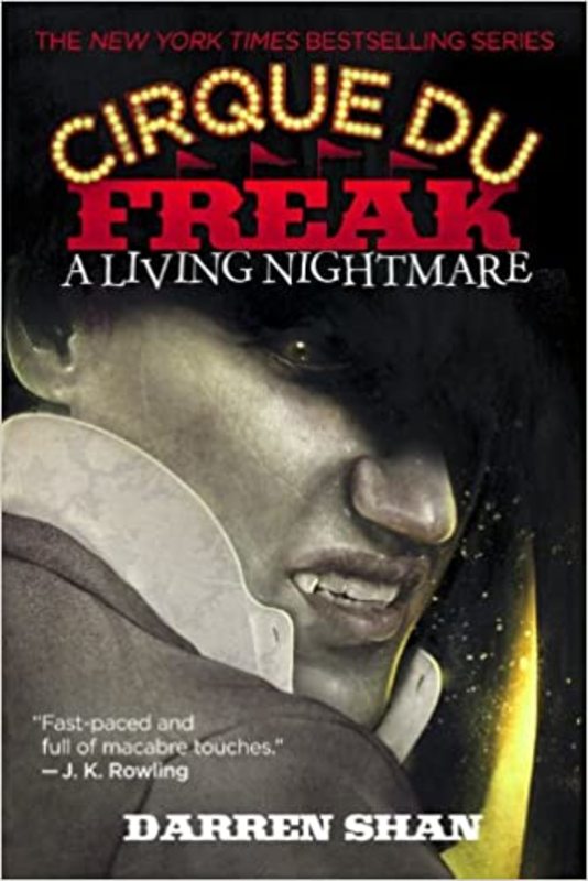 Book cover for "A Living Nightmare" by Darren Shan