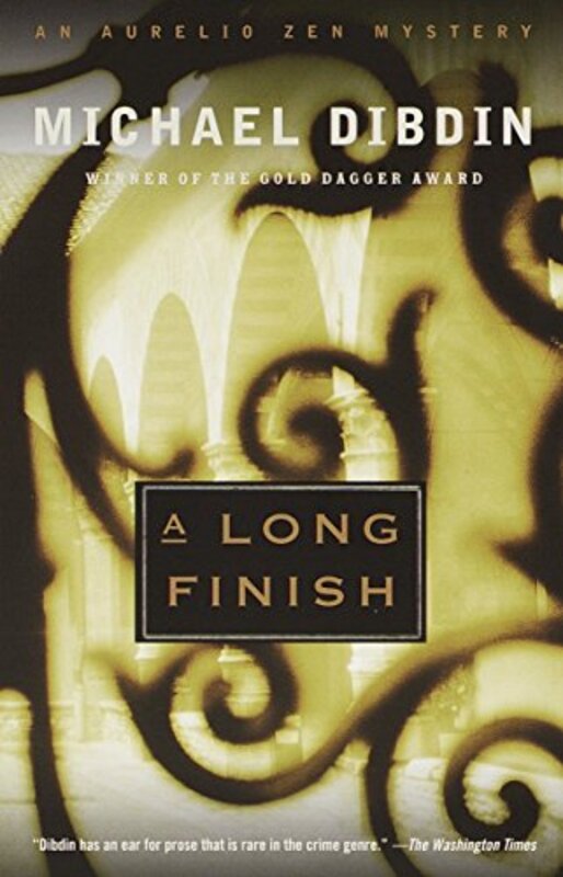 Book cover for "A Long Finish" by Michael Dibdin