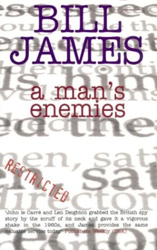 Book cover for "A Man's Enemies" by Bill James