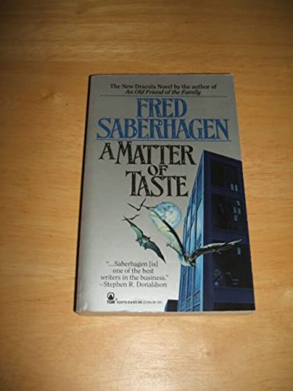 Book cover for "A Matter of Taste" by Fred Saberhagen