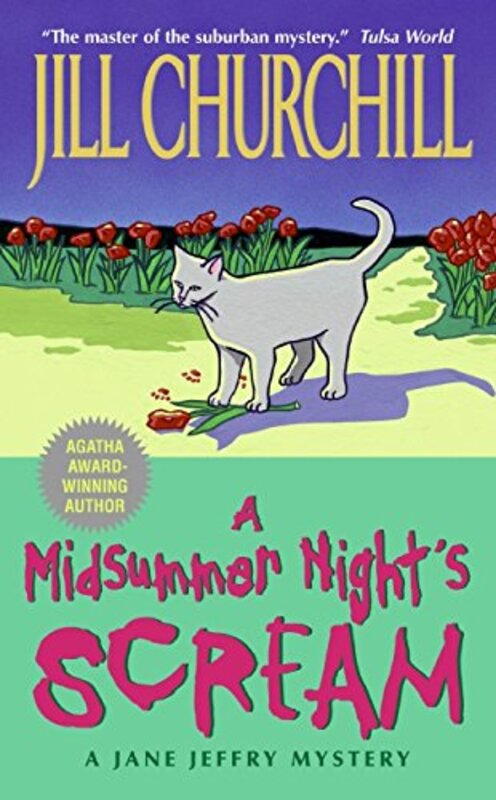 Book cover for "A Midsummer Night's Scream" by Jill Churchill