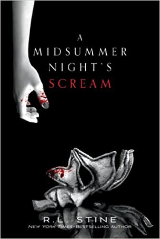 Book cover for "A Midsummer Night's Scream" by R.L. Stine