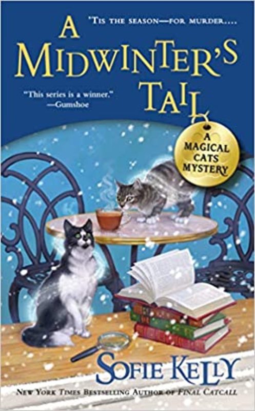 Book cover for "A Midwinter's Tail" by Sofie Kelly