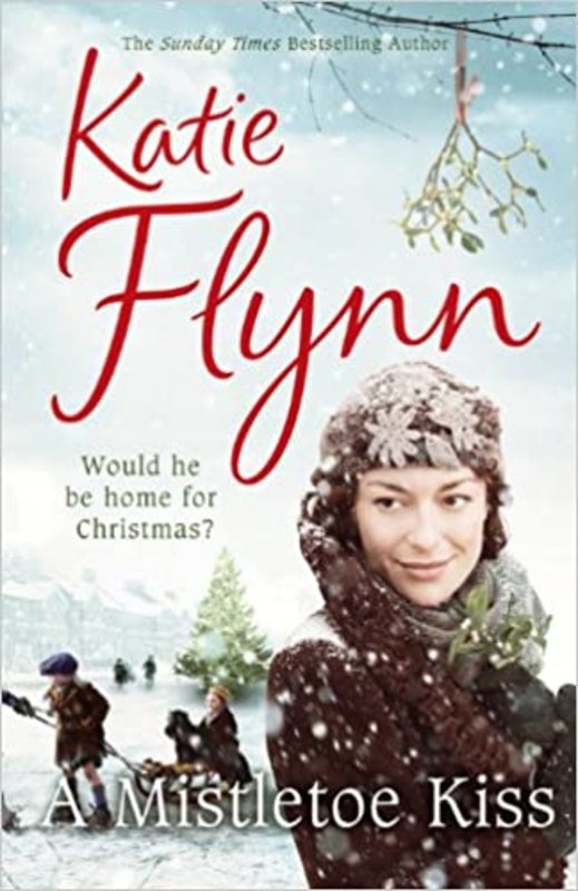 Book cover for "A Mistletoe Kiss" by Katie Flynn