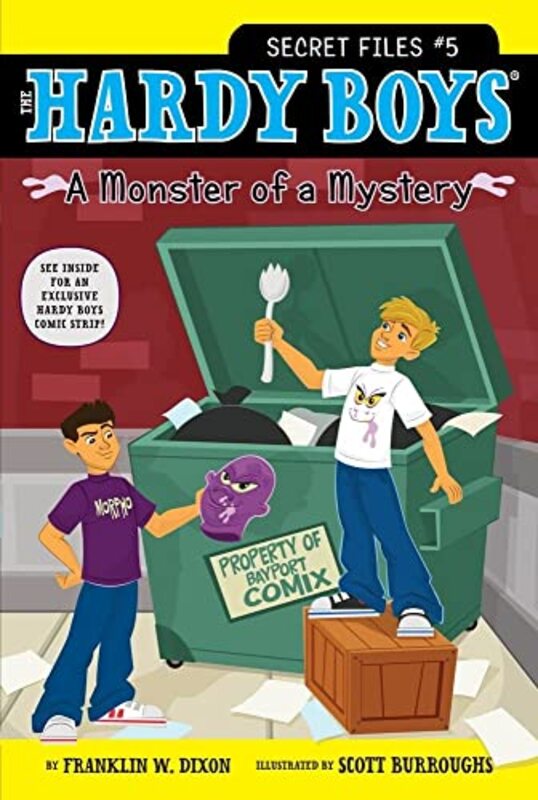 Book cover for "A Monster of a Mystery" by Franklin W Dixon