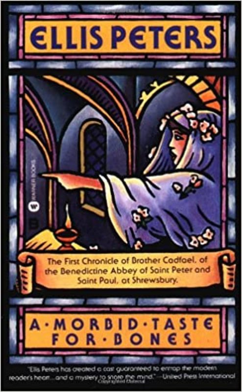 Book cover for "A Morbid Taste for Bones" by Ellis Peters