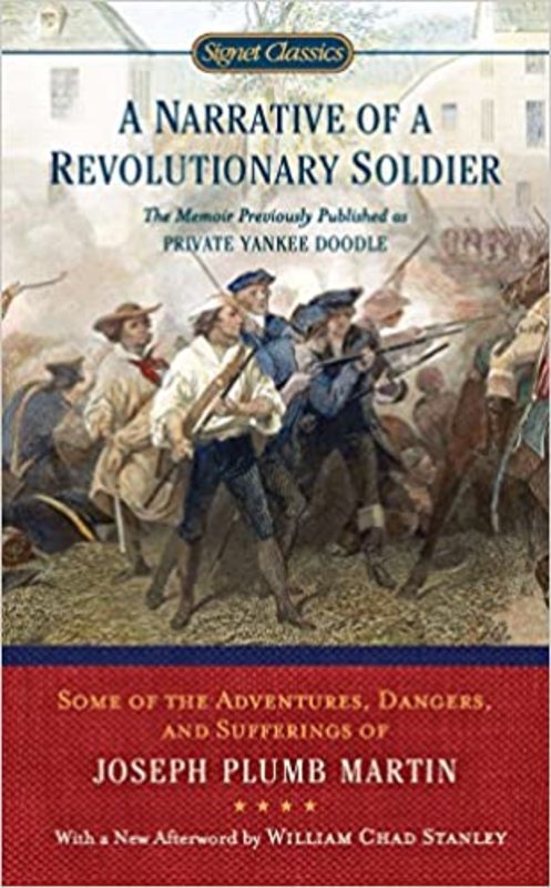 Book cover for "A Narrative of a Revolutionary Soldier" by Joseph Plumb Martin