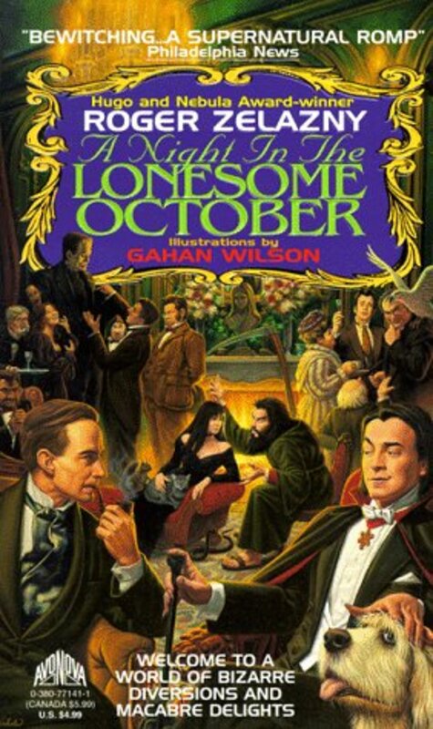 Book cover for "A Night in the Lonesome October" by Roger Zelazny