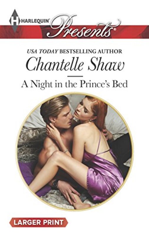 Book cover for "A Night in the Prince's Bed" by Chantelle Shaw