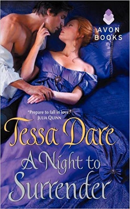 Book cover for "A Night to Surrender" by Tessa Dare