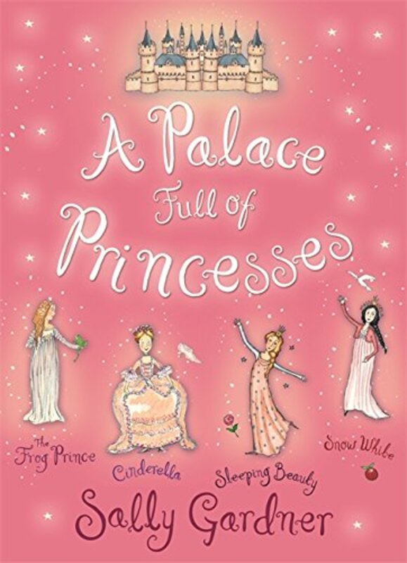 Book cover for "A Palace Full of Princesses" by Sally Gardner