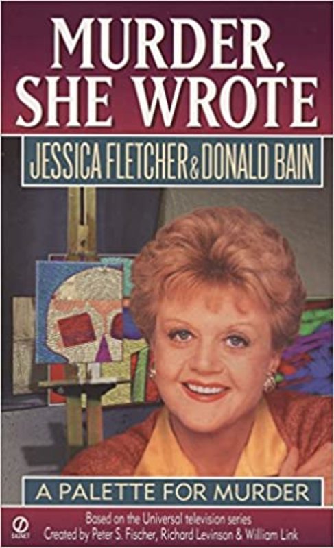 Book cover for "A Palette for Murder" by Jessica Fletcher