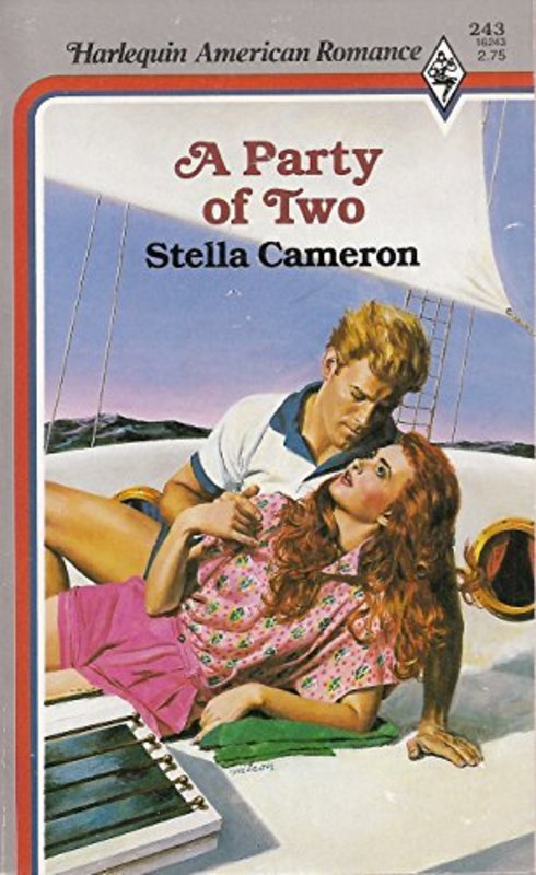 Book cover for "A Party of Two" by Stella Cameron