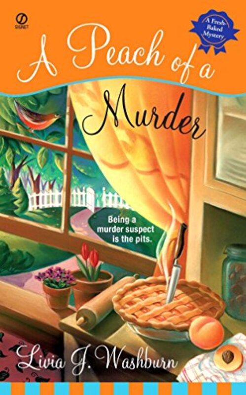 Book cover for "A Peach of a Murder" by Livia J Washburn