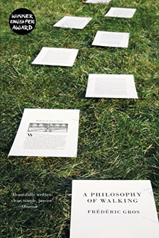Book cover for "A Philosophy of Walking" by Frederic Gros