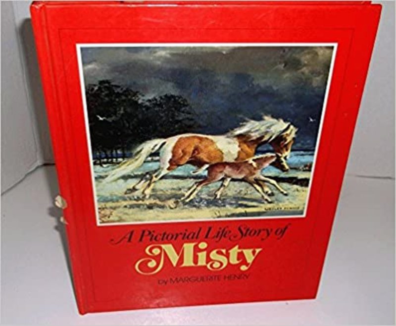 Book cover for "A Pictorial Life Story of Misty" by Marguerite Henry