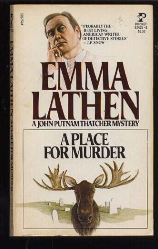 Book cover for "A Place for Murder" by Emma Lathen