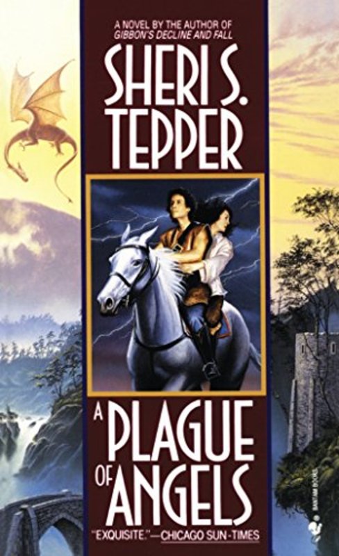 Book cover for "A Plague of Angels" by Sheri S Tepper