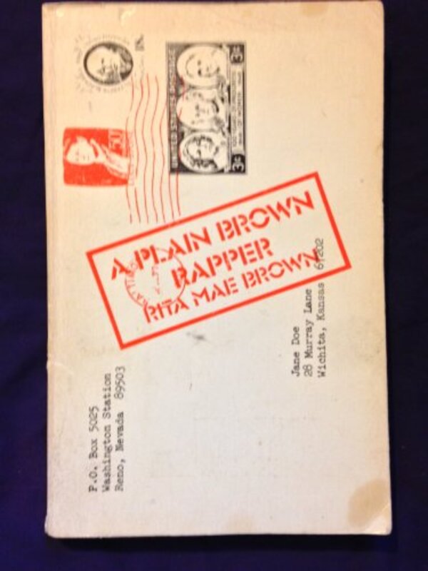 Book cover for "A Plain Brown Rapper" by Rita Mae Brown