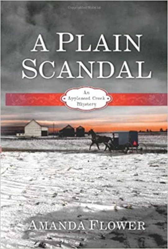 Book cover for "A Plain Scandal" by Amanda Flower