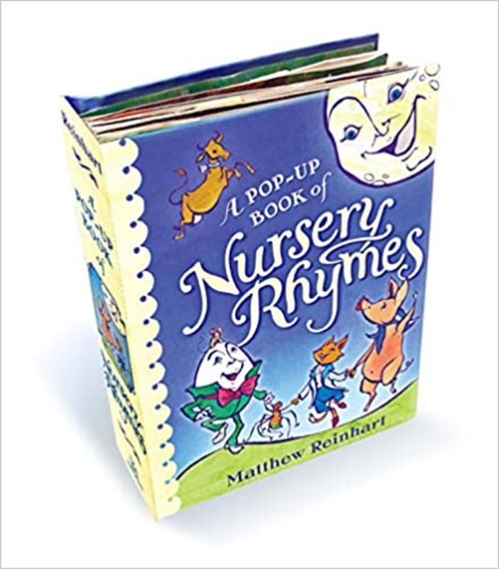 Book cover for "A Pop-Up Book of Nursery Rhymes" by Matthew Reinhart