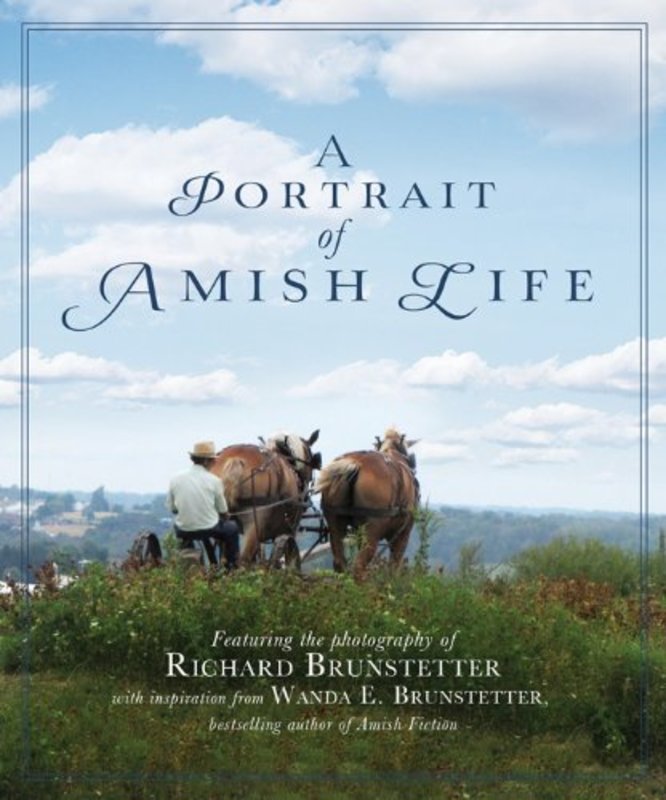 Book cover for "A Portrait of Amish Life" by Wanda E Brunstetter