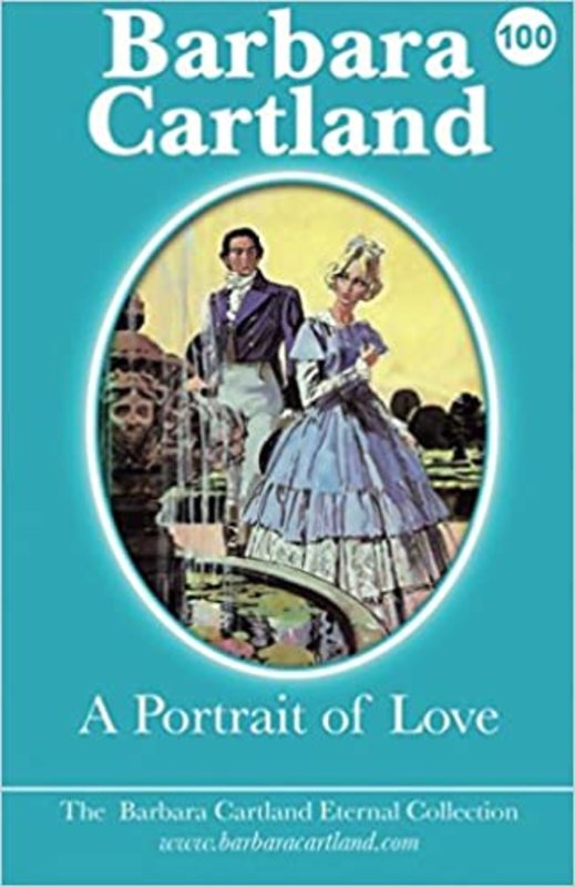 Book cover for "A Portrait of Love" by Barbara Cartland