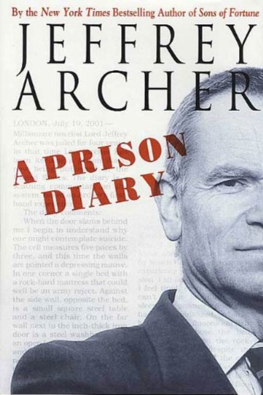 Book cover for "A Prison Diary" by Jeffrey Archer